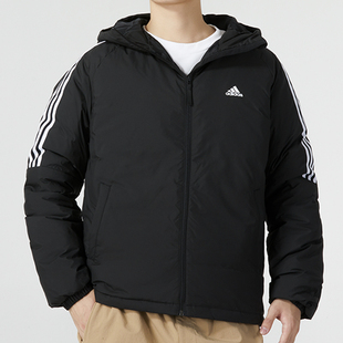 冬正品阿迪达斯ADIDAS男款连帽短款保暖舒适运动休闲羽绒服IT8730