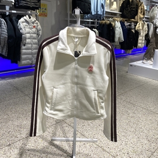 正品Adidas阿迪达斯三条纹马年新年加绒灯芯绒女款夹克外套KG3456