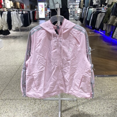 正品阿迪达斯户外防风女梭织夹克