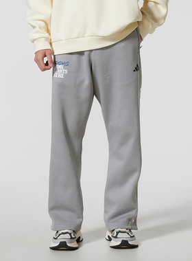 正品阿迪达斯ADIDAS男款加绒训练保暖宽松百搭运动休闲长裤KC2801