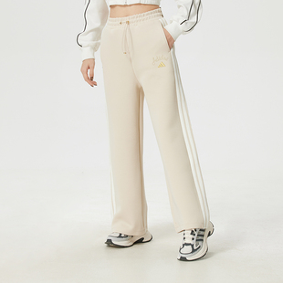 正品阿迪达斯ADIDAS马年新款三条纹女百搭运动休闲针织长裤KH2703