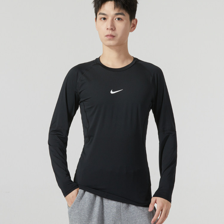 秋正品耐克NIKE男训练健身运动休闲紧身服打底长袖T恤FB7920-010