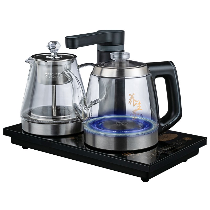 洪悦全自动烧水壶上水电热家用抽水泡茶桌茶台一体电磁茶炉具