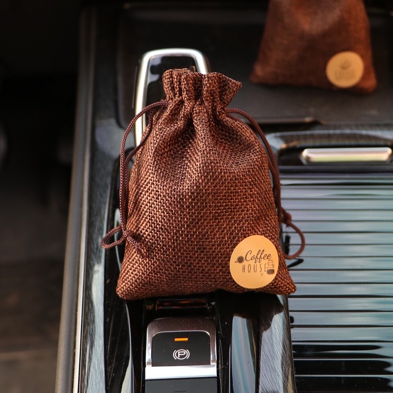 车载咖啡豆香薰包摆件装饰车内除异味香氛香水咖啡味固体持久淡香