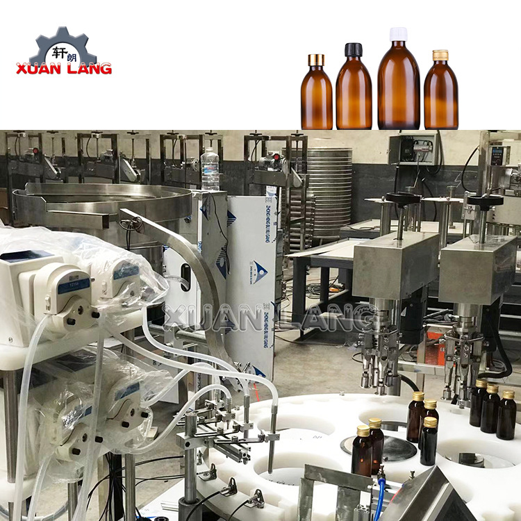 糖浆口服液注射剂灌装机 胶原蛋白口服液轧盖机 酵素蜂蜜灌装机