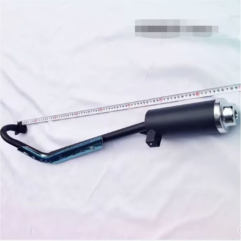 越野摩托车配件 110-125C小飞鹰CRF50C阿波罗排气管消音器铁排筒