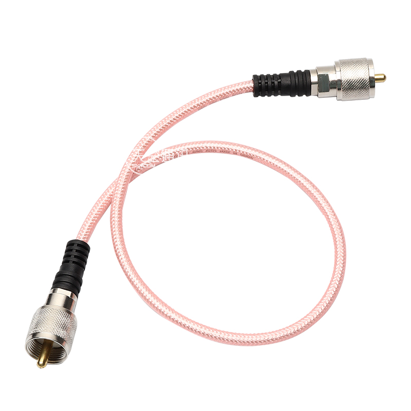 M公转M公头测试接驳跳线 基地台驻波表连接线 RG23 50-3 0.5m