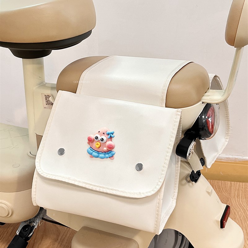 电动车后座挂包放东西神器可爱卡通电瓶自行车后置储物包收纳包