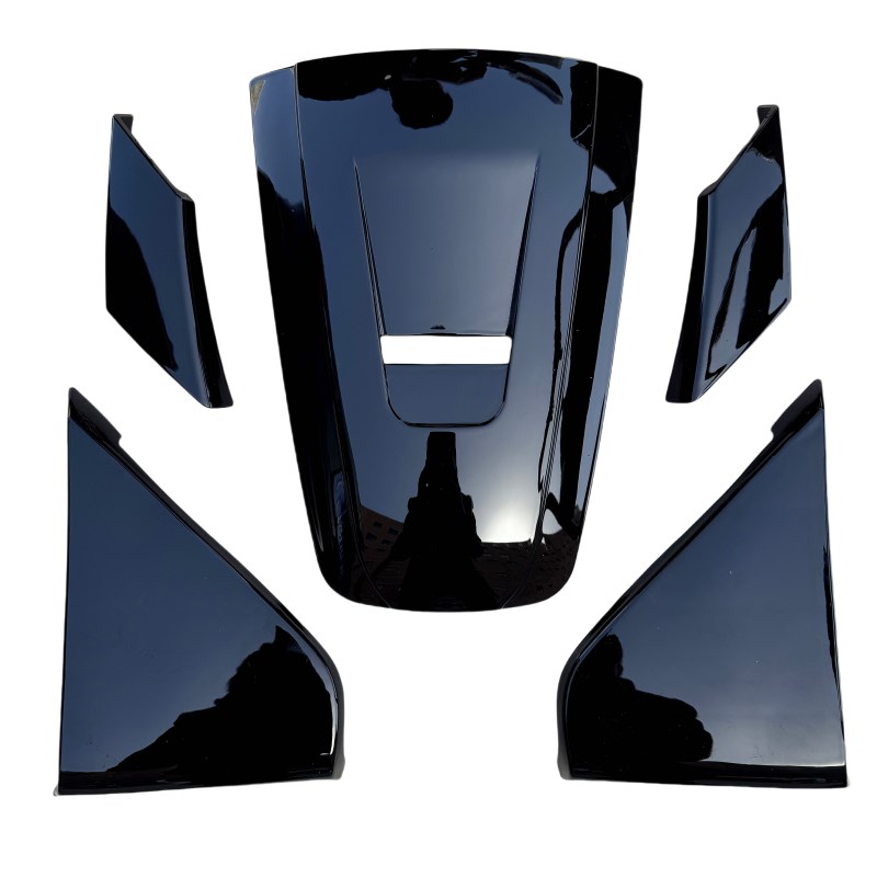 九号M系电动车110/130通用机械师改装宽体定风翼5件套导流板直上