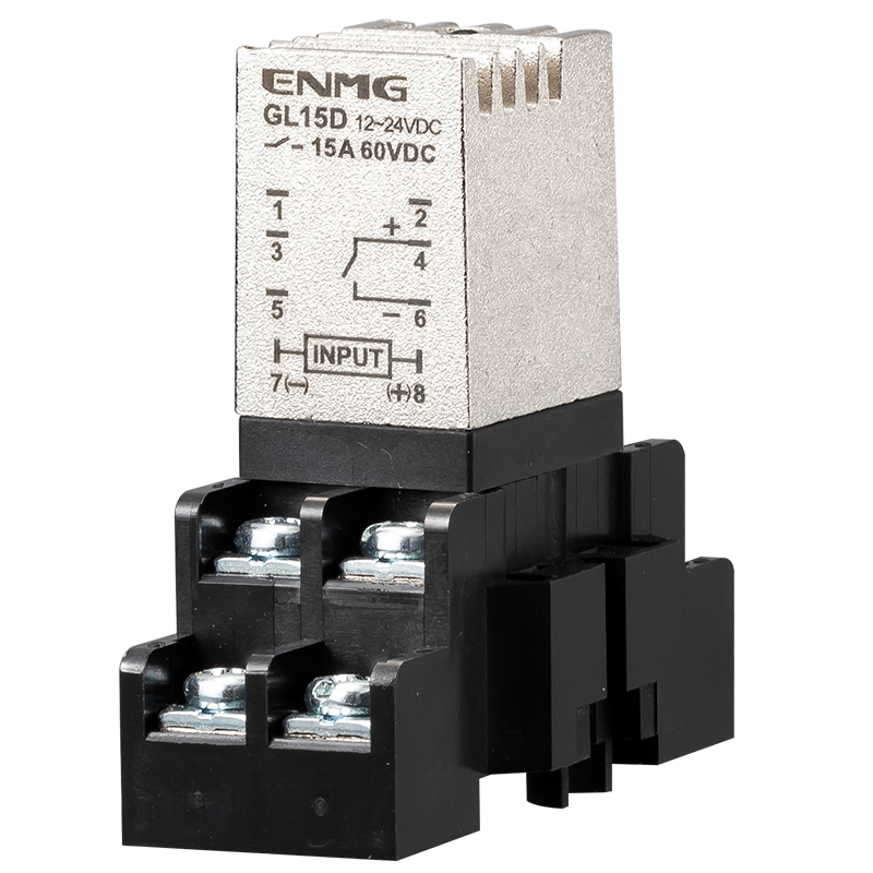 恩爵导轨式固态无触点中间继电器GL15D直流控直流15A 24v 5A 220V