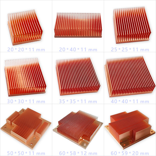 现货DIY紫铜散热片显卡硬盘仪器芯片TEC制冷片手机LED激光导热片