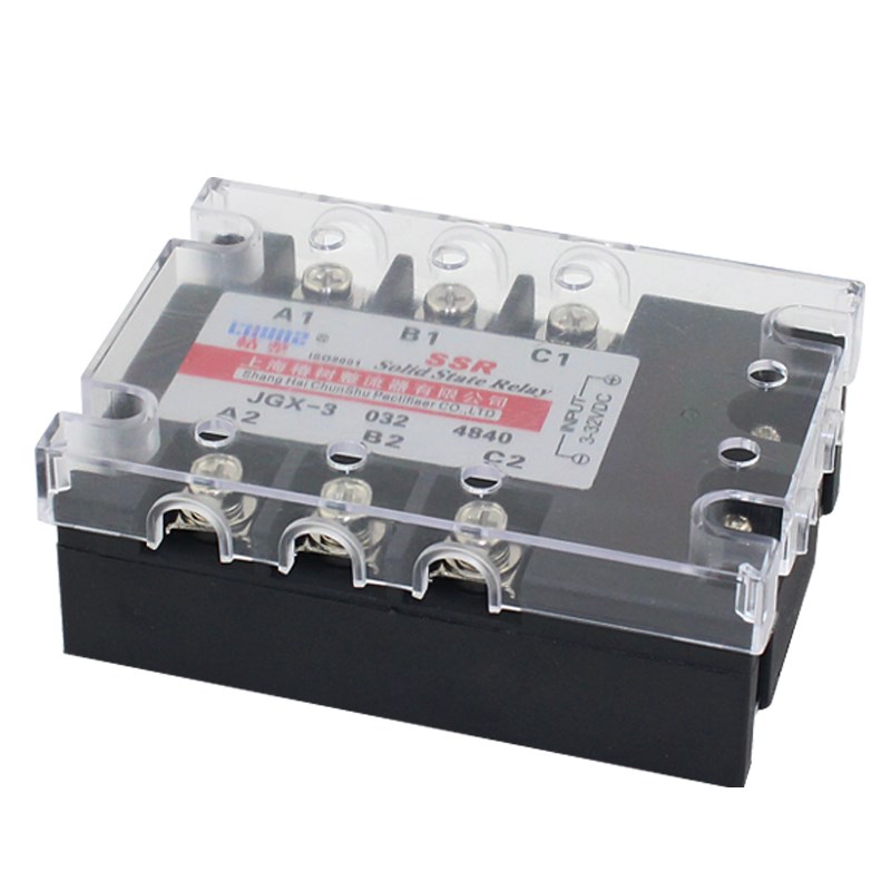 椿整三相固态继电器直控交JGX340A60A100A200A SSR-3GJH-3 铜底板