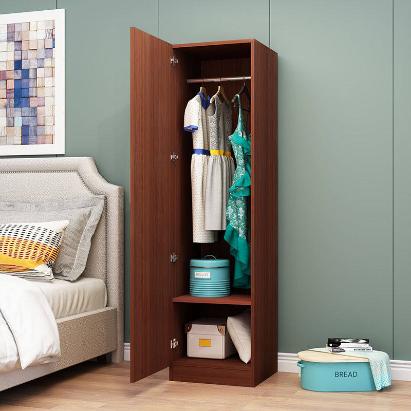 简约单门衣柜儿童衣柜宿舍储物柜出租房柜阳台柜单门环保定制
