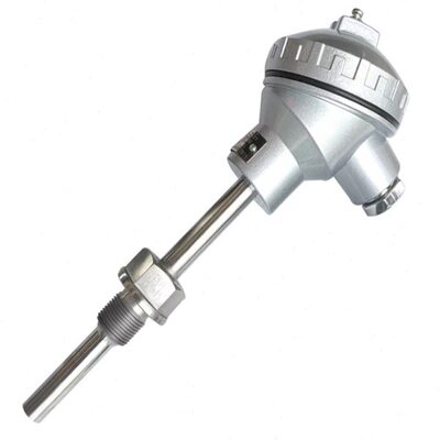 上海仪表 双支热电阻WZP2一230 PT100 l=400*250mm 0-400℃ M27*2