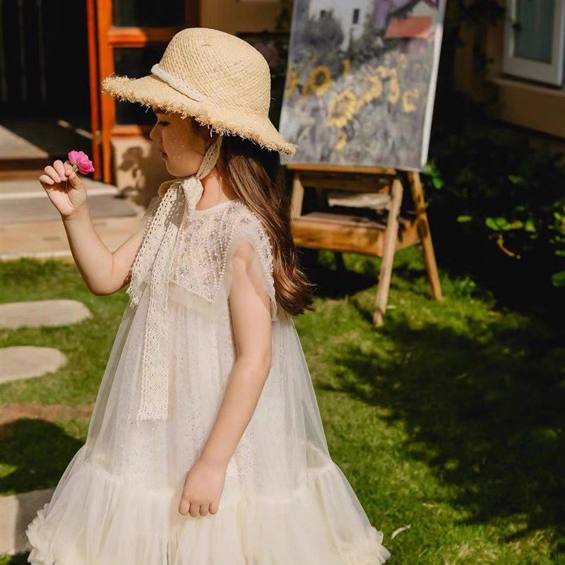 现货新款女童珍珠领网纱蓬公主礼服表演生日婚纱无袖连衣裙,童装/婴儿装/亲子装,儿童礼服,淘宝优惠券,粉丝福利购,淘宝优惠卷