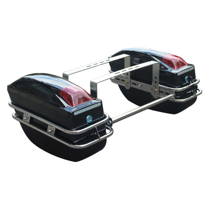 电动车尾箱后备箱侧箱大踏板车边箱跑车挂箱带支架电瓶车摩托通用
