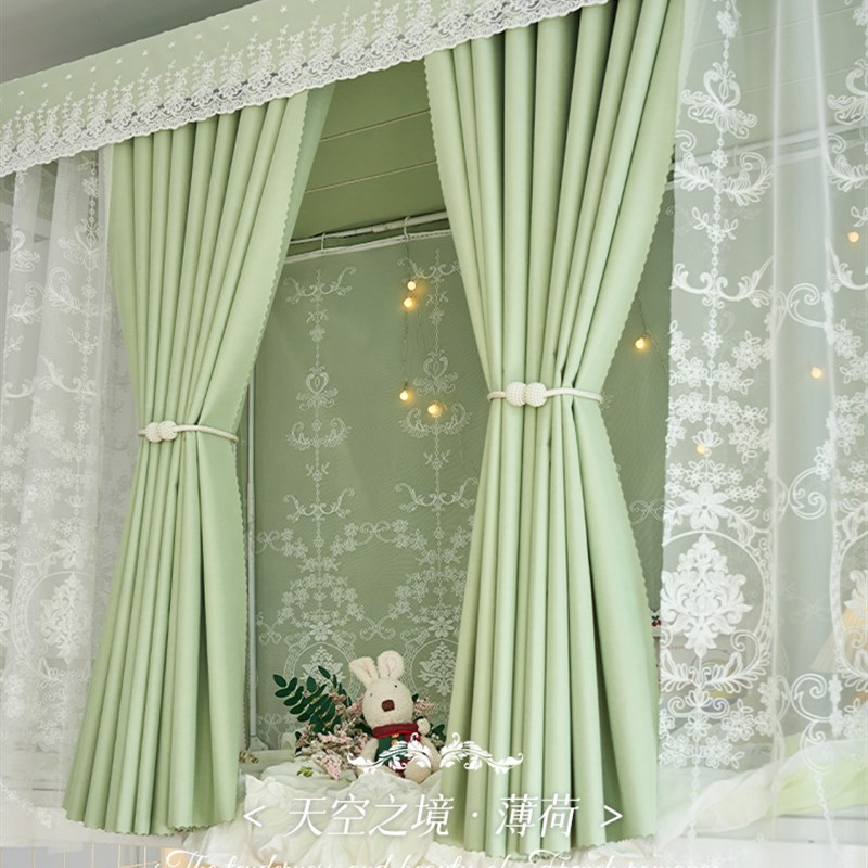 旭曼宿舍遮光床i帘正反同色上铺挂布防尘顶下铺遮挡帘窗帘床围挡