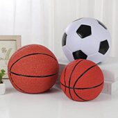 2023创意足球存钱罐篮球搪胶防摔少儿储蓄罐学生礼品家居摆件