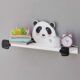 卡通置物架熊猫动物挂件家居儿童房墙上隔板装 饰架墙面收纳搁板