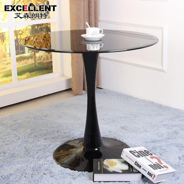 钢化玻璃圆桌现代简约餐桌创意时尚北欧户外商务休闲咖啡接待洽谈,住宅家具,玻璃餐桌,淘宝优惠券,粉丝福利购,淘宝优惠卷