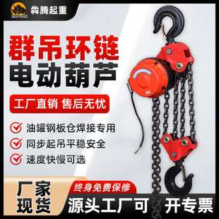 包邮国标DHP群吊电动葫芦 同步起吊环链葫芦油罐焊接电动葫芦厂家
