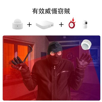 涂鸦ZigBee3.0红外人体感应器PIR人体移动红外传感器迷你电池款
