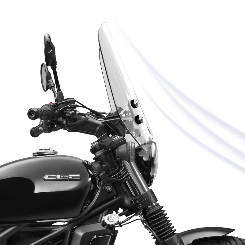 骑仕牛适用于摩托车春风 250CL-C前挡风玻璃太子风挡改装挡板配件