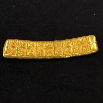 仿古金锭金块 大印子金板 纯黄铜鎏金 包邮