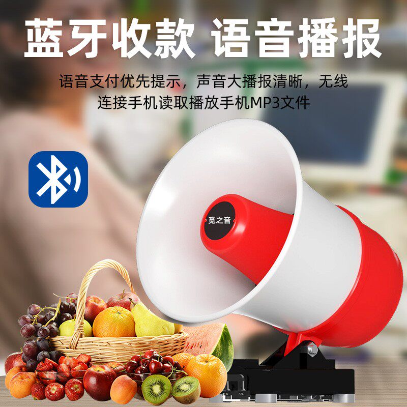 觅之音车载高音喇叭扬声器扩音器录音喊话叫卖机宣传户外车顶12V2