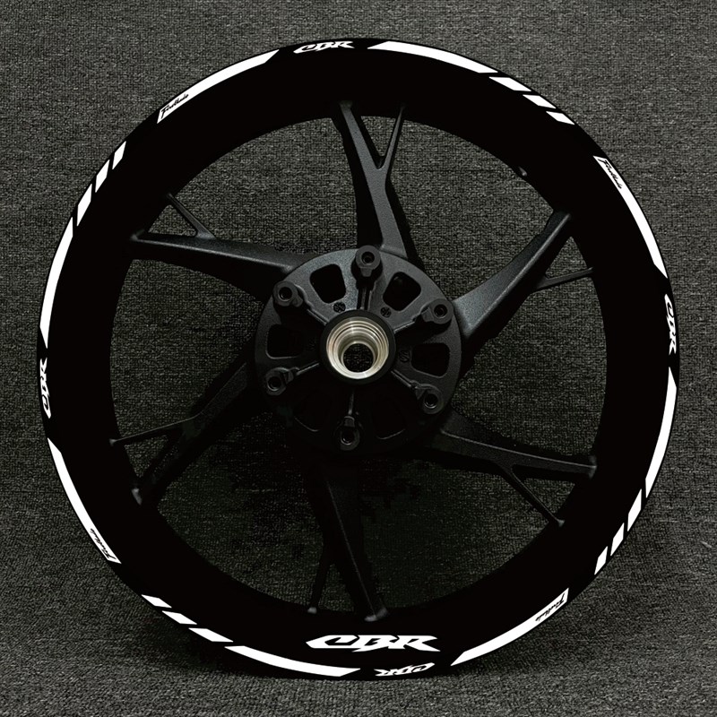适用本田CB650F CBR1000RR 600R 300R轮毂改装贴花轮圈防水贴纸