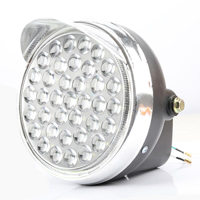 电动三轮车大灯总成12v48v60v72v摩托车led前大灯通用照明灯配件