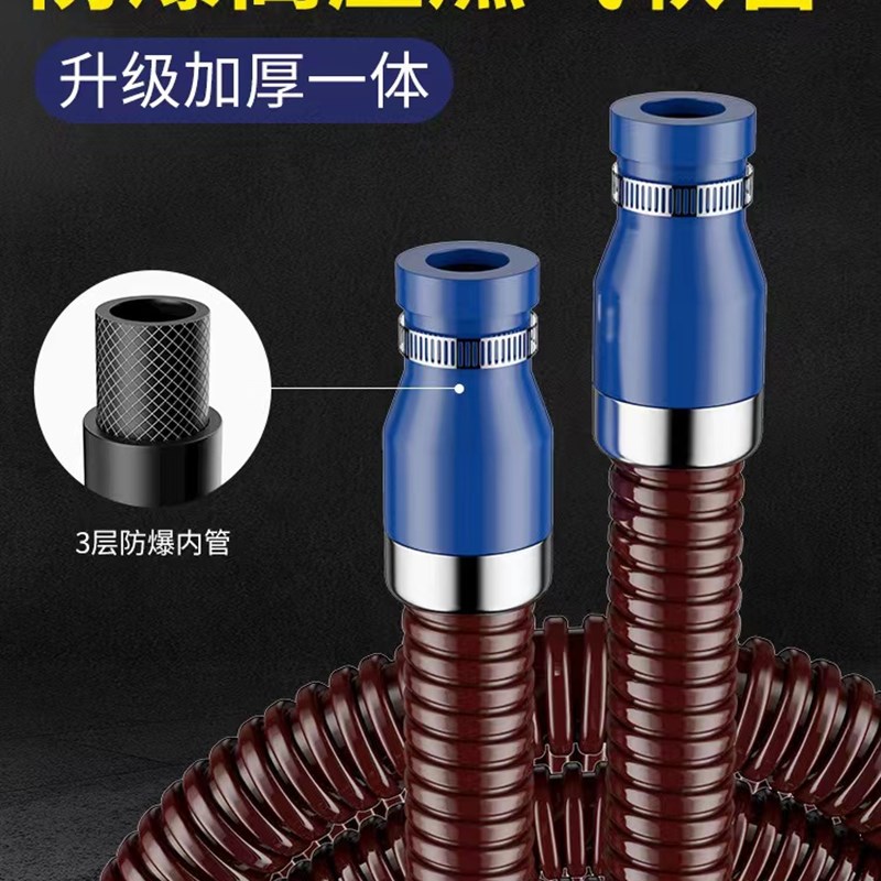 中高压防爆金属燃气管煤气管软管不锈钢猛火灶专用天然气液化气管