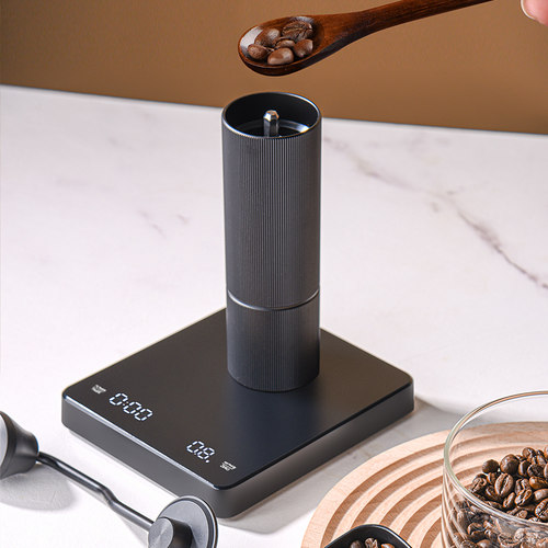 手冲器具专用咖啡电子秤意式称重计时咖啡秤充电小型厨房烘焙克秤
