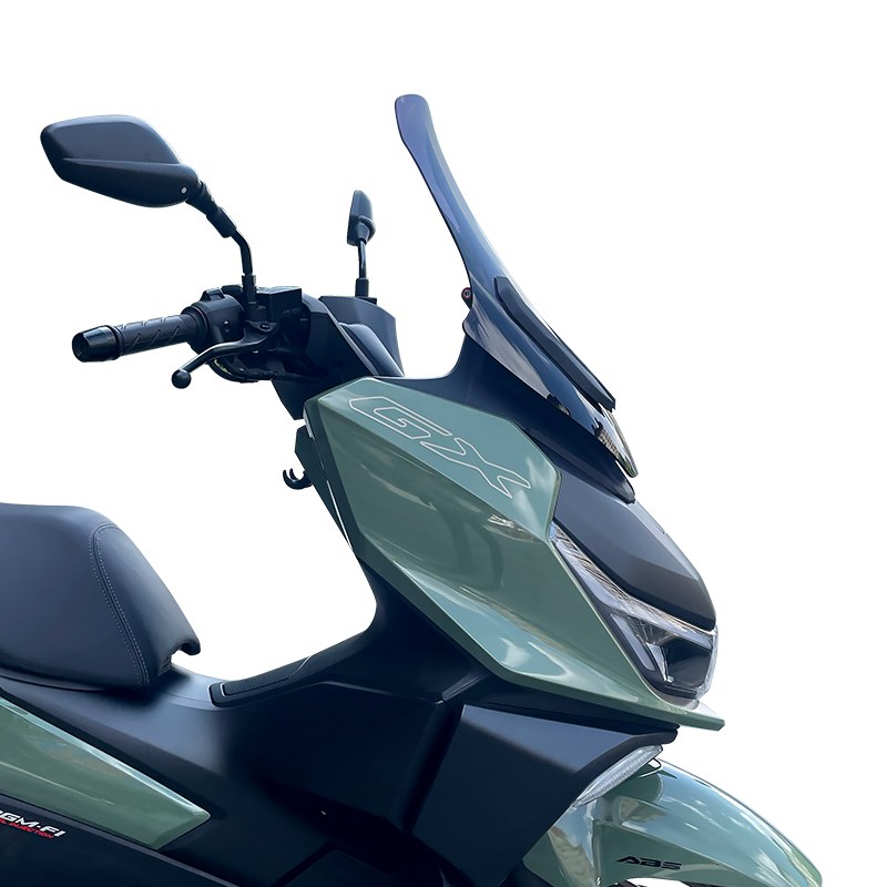 适用 NS150GX改装前挡风玻璃加高风挡摩托车挡雨板后视镜前移配件