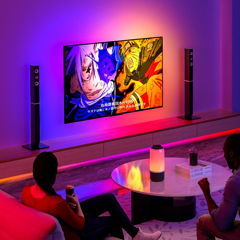 电视背景灯带RGB氛围灯电视机随屏同步追光电竞房间屏幕背光灯条