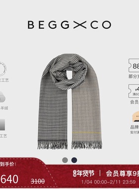 【新年礼物】Begg X Co Kishorn男女同款纯羊绒多色苏格兰围巾