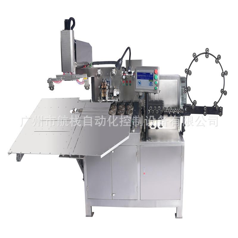 潮州2.8mm镀锌线弯线碰焊机一次性外卖支架制作设备一分钟8个