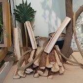 饰园艺装 装 道具花艺用品原木桩杉木装 修摆件软装 饰柴火木 饰木柴装