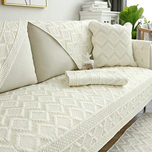 全棉布艺沙发垫夏季现代简约全盖坐垫沙发巾套客厅组合靠背扶手巾