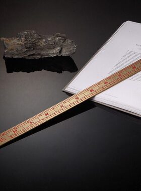 瑞象 鲁班尺丁兰尺黄铜风水尺实心木工尺门公尺双面老式家居摆件