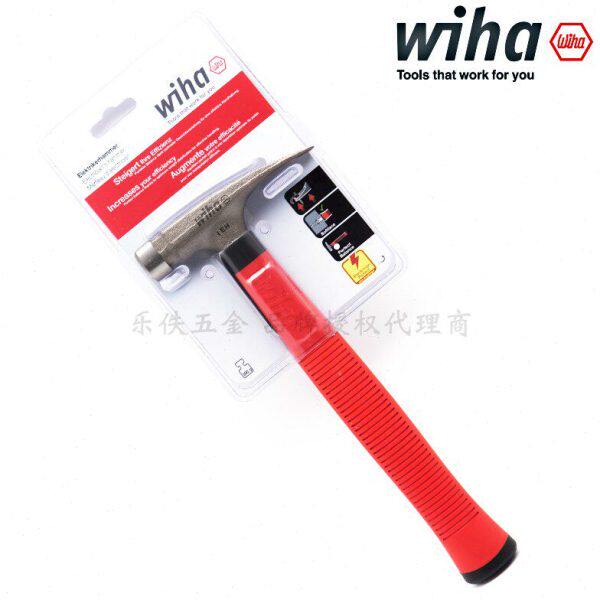 德国Wiha威汉电工羊角锤子电修安全锤起钉器多功能敲击榔头 42071