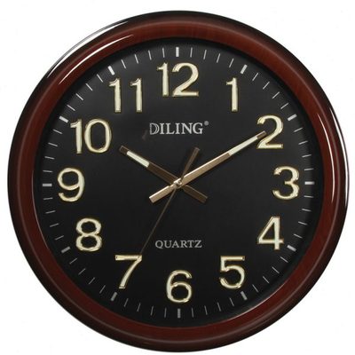 简约电子钟表20寸时钟家居客厅卧室挂钟静音迪翎牌石英挂钟6102