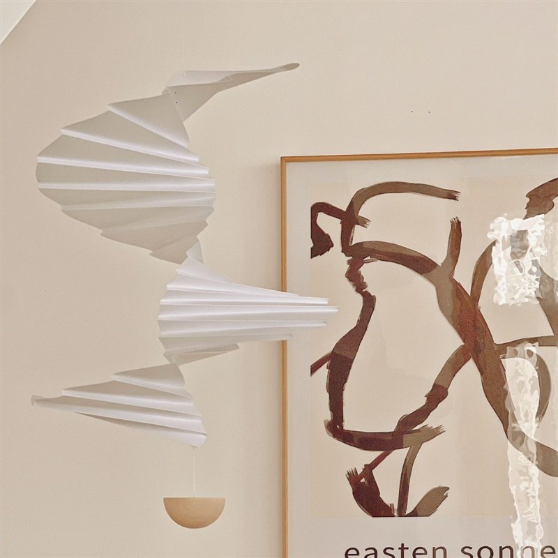 漩涡气流无声风铃挂件家居北欧房间阳台J风铃悬挂装饰空中吊饰悬