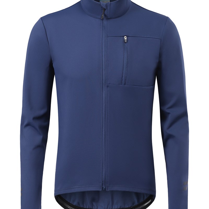 秋冬季骑行服男士户外运动抓绒自行车I上衣保暖透气休闲单车外套