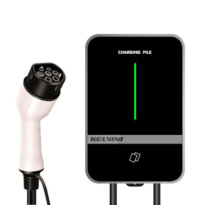 克尔韦尼欧标家用220V壁挂式交流充电桩新I能源电动汽车通用7KW32