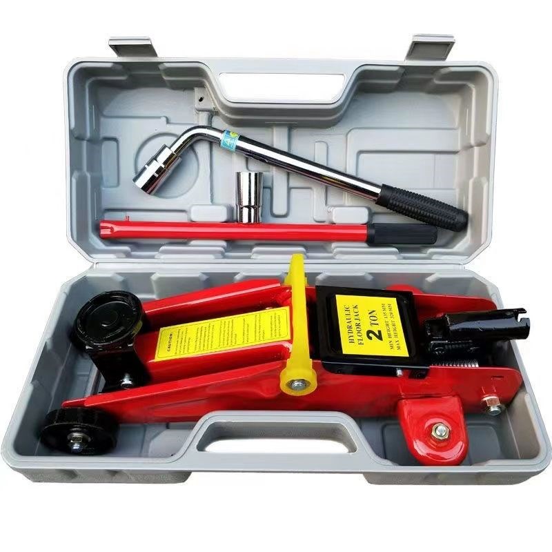 德国进口卧式千斤顶液压2T吨汽车用小轿车千金顶油压车载换胎起重