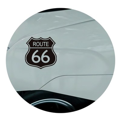 最速湾岸车贴 66号自由公路盾标 镂空汽车贴纸玻璃窗贴摩托油箱贴