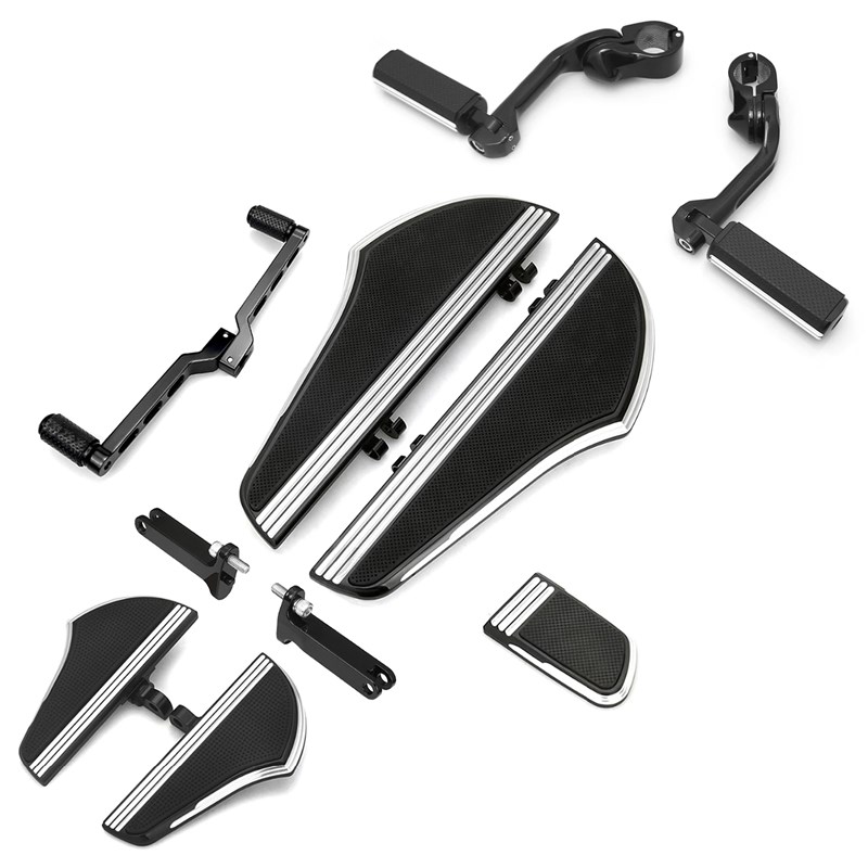 哈雷全系脚踏板改装高品质前后脚蹬X48/883L/1200C软尾戴娜大滑翔