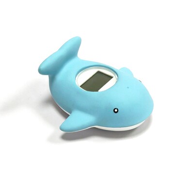 儿童卡通鲸鱼数显智能温度计电子防水高精准水温计婴儿洗澡测温计