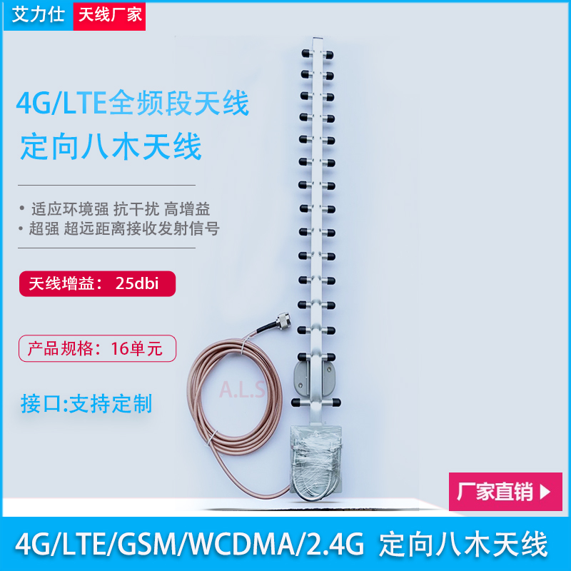 4G/LTE/2.4室外定向八木天线远程遥控无线网络监控工业路由器CDMA